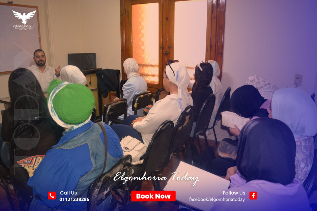 فعاليات من تدريب التقديم التلزيونى